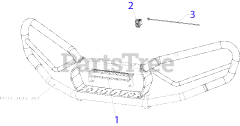 Cub Cadet 39A70115 (39A70115100) - Cub Cadet Utility Vehicle Brush Guard Light Bar Kit Replacement Parts