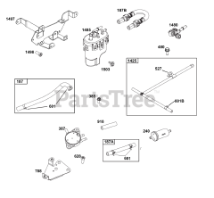 Briggs & Stratton 38E347-0112-G1 - Briggs & Stratton Horizontal Engine Fuel Supply Group