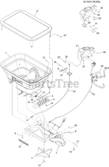 Exmark 135-0192 - Exmark Spreader Attachment (SN: 406294345 - 408644345) (Rev A) (2020) Speader Assembly