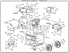 PowerStroke PS 5000 - PowerStroke 5000 Watt Generator General Assembly