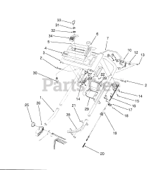 Toro 20925 B - Toro 48cm Rear Bagging Walk-Behind Mower (SN: 000000001 - 000999999) (1990)