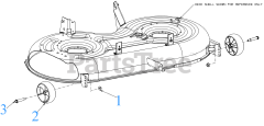 Cub Cadet XT1-LT 42 (13A6A9CS056) - Cub Cadet 42" XT1 Enduro Lawn Tractor (2020) Deck Wheels