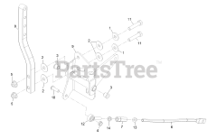 Exmark PNS651KA483 - Exmark 48" Pioneer S-Series Zero-Turn Mower, Kawasaki FR651V (SN: 314000000 - 314999999) (2014) Motion Control Assembly - RH