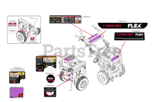 Troy-Bilt 23A-1AXA711 - Troy-Bilt FLEX Power Unit (2017) Label Map