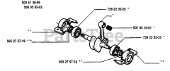 Husqvarna 40 - Husqvarna Chainsaw (1995-06) Crankshaft