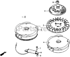 Honda HR214 PXA#1 (HR214) - Honda 21" Walk-Behind Mower, Made in USA (SN: HR214-6000001 - HR214-9999999) FLYWHEEL