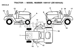 Electrolux/AYP DE 155H42 A - Electrolux/AYP Lawn Tractor