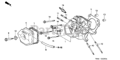 Honda HS828 K1 TAS/C (SZAK) - Honda 28" Snow Blower, Made in Japan (SN: SZAK-2120001 - SZAK-9999999) CYLINDER HEAD