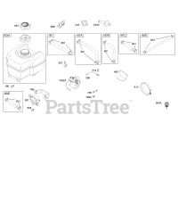 Briggs & Stratton 206432-0100-E9 - Briggs & Stratton Horizontal Engine Fuel Supply