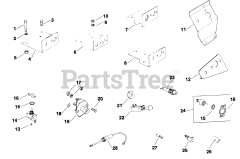 Kohler K181-30106 - Kohler K-Series Engine, Basic Version, 8hp, 6kW Instrument Panel TP-2045-B