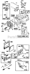 Cub Cadet 148 N (125-148N100) - Cub Cadet Walk-Behind Mower Engine (1995) Cylinder Assembly And Carburetor Accessories