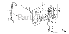 Honda GC160 LA QDE (GCAHA) - Honda Engine, Made in USA (SN: GCAHA-3599750 - GCAHA-9999999) CONTROL (2)