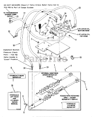 Toro 01-19KE01 (C-195) - Toro Garden Tractor (1982) Hydraulic System 2