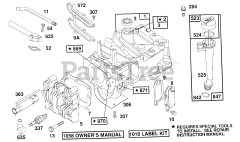 Briggs & Stratton 123782-0162-01 - Briggs & Stratton Vertical Engine Cylinder,Cyl. Head,Oil Fill