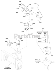 Craftsman 536.886180 (1696146) - Craftsman 27" Snow Thrower (2011) (Sears) Discharge Chute Group