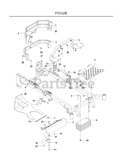Husqvarna PZ 6029 D (966476701) - Husqvarna 60" Zero-Turn Mower (2012-02) FRAME