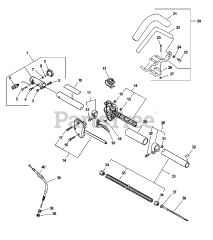 Echo PAS-211 - Echo PAS Series Powerhead Driveshaft, Coupling, Handles, Throttle, Stop Switch