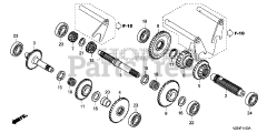 Honda FRC800 K1 A (FAHJ) - Honda 20" Tiller, Made in Japan (SN: FAHJ-1100001 - FAHJ-9999999) INPUT SHAFT