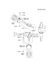 Kawasaki FH601V-BS11 - Kawasaki Engine PISTON/CRANKSHAFT