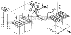 Honda HS1336 I A (SBAJ) - Honda 36" Snow Blower, Made in Japan (SN: SBAJ-5000001 - SBAJ-9999999) BATTERY (2)