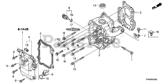 Honda BF15 D4 LGA (BALJ) - Honda Outboard Engine, Made in Japan (SN: BALJ-1100001 - BALJ-1199999) CYLINDER HEAD