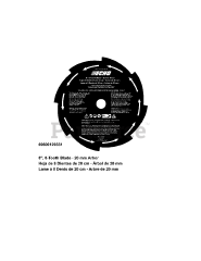 Echo SRM-225 U - Echo Brush Cutter (SN: S79111001001 - S79111999999)