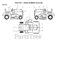 Poulan 3421H74-B - Poulan Lawn Tractor (2006-10)