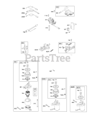 Briggs & Stratton 12J707-1716-E1 - Briggs & Stratton Vertical Engine Alternator, Electric Starter, Electrical, Flywheel Brake, Ignition