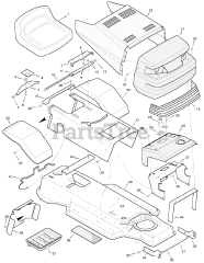 Murray 38706A - Murray 38" Lawn Tractor (1996)
