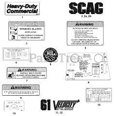 Scag STHM-23CV - Scag Three-Wheel Riding Mower, 23hp Kohler (SN: D6300001 - D6399999)
