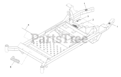 Exmark PNS720KC523 - Exmark 52" Pioneer S-Series Zero-Turn Mower, Kohler ZT720 (SN: 314000000 - 314999999) (2014) Mainframe W/Decals Assembly No. 116-6831