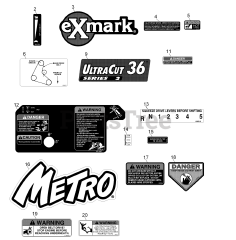 Exmark MG16KA362P - Exmark 36