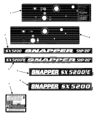 Snapper SX 5200E (7084563) - Snapper 20" Snow Thrower, 5hp