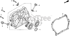 Honda FR500 A (FR500) - Honda Tiller, Made in Japan (SN: FR500-1000001 - FR500-9999999) FR500 CRANKCASE COVER K-K1