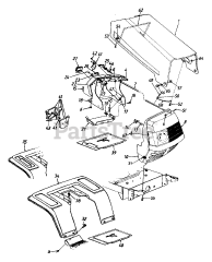 Montgomery Ward TMO-3397400 (136L661F088) - Montgomery Ward Lawn Tractor (1996)