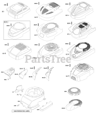Briggs & Stratton 128802-1978-E1 - Briggs & Stratton Vertical Engine Blower Housing/Shrouds