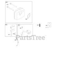 Briggs & Stratton 84232-0121-E2 - Briggs & Stratton Horizontal Engine Governor Spring, Ignition, Muffler