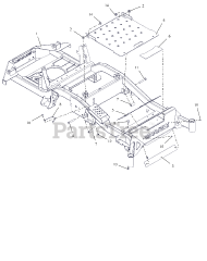 Gravely 991160 (ZT HD 44) - Gravely 44" Zero-Turn Mower, Kawasaki FR (SN: 025000 - 034999) Frame - 44", 48" And 52"