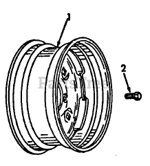 Cub Cadet 1604 (143-580-100) - Cub Cadet Garden Tractor Rear Wheels-582