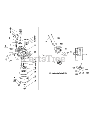 MTD 483-SUB - MTD Engine 483-SUB Carburetor