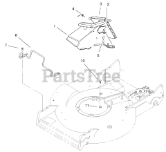 Toro 100-2873 - Toro Kawasaki BBC Conversion Kit Discharge Tunnel  Engine Guard Assembly