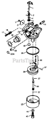 Cub Cadet 522 LS (247D523B100) - Cub Cadet Log Splitter Engine (1997) Carburetor
