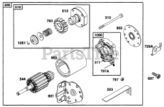 Briggs & Stratton 254707-0127-01 - Briggs & Stratton Vertical Engine Electric Starter