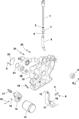 Kohler CH13-22537 - Kohler Command PRO Single Engine, Basic Version, 13hp, 9.7kW Oil Pan/Lubrication 3-27-76