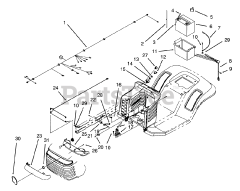 Toro 71180 (12-38 XL) - Toro Lawn Tractor (SN: 039000001 - 039999999) (1993)