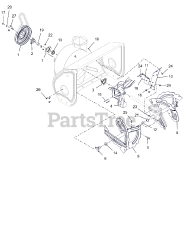 Ariens 921052 - Ariens Platinum 28" SHO Track Snow Blower, Ariens AX 369cc engine (SN: 035066 - 049999)