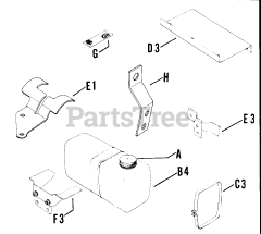 Kohler K161-28255 - Kohler K-Series Engine, Basic Version, 7hp, 5.2kW Fuel Tank (Cont.) 020301511