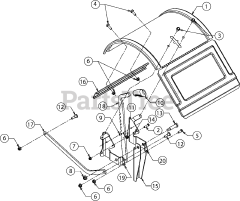 Troy-Bilt 21D-64M8766 - Troy-Bilt Bronco CRT Tiller (2018) Tine Shield