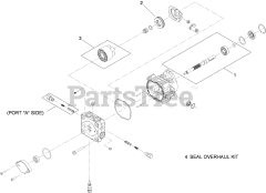 Toro 30938 - Toro 48" Walk-Behind Mower, Fixed Deck, Pistol Grip, Hydro Drive (SN: 314000001 - 314999999) (2014) RH HYDRAULIC PUMP ASSEMBLY NO. 116-0943