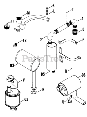Kohler K662-33503 - Kohler K-Series Engine, Made for Miller Electric, 24hp, 17kW Exhaust - Pg. 12.2 0225005715